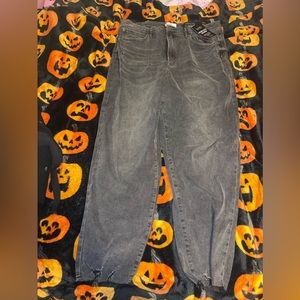 Nicole miller super high rise taper jeans